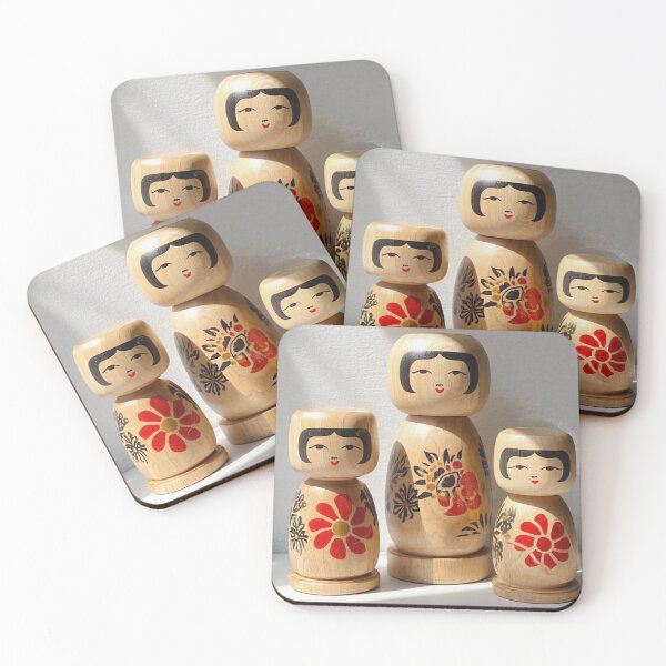 Item preview, Kokeshi Harmony – Traditional Japanese Wooden Dolls | Timeless Craft Design designed and sold by TOKYO SOUL DESIGN.