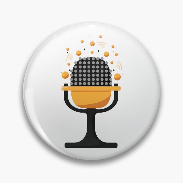 Item preview, Retro microphone with sound bubbles designed and sold by rymarenko.