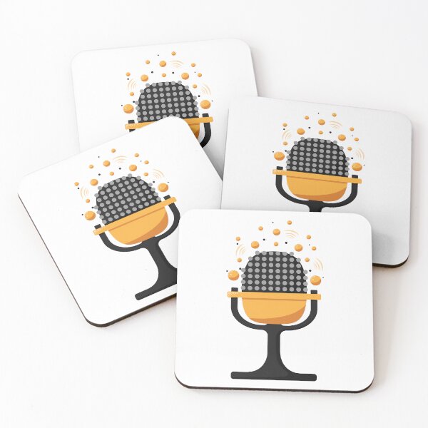 Item preview, Retro microphone with sound bubbles designed and sold by rymarenko.