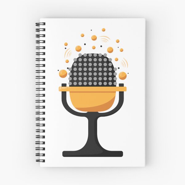 Item preview, Retro microphone with sound bubbles designed and sold by rymarenko.
