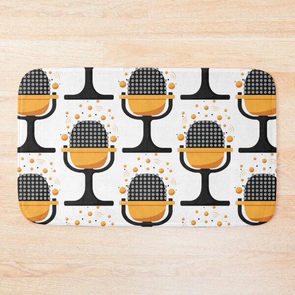Item preview, Retro microphone with sound bubbles designed and sold by rymarenko.