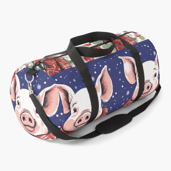 Item preview, Animal Lover Christmas Pig Wrapped In A Holiday Blanket designed and sold by taiche.