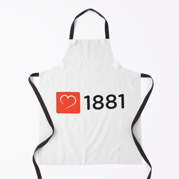 Item preview, Minimalist 1881 Number Social Media Heart Gifts for T-Shirts,  designed and sold by mantra2023.