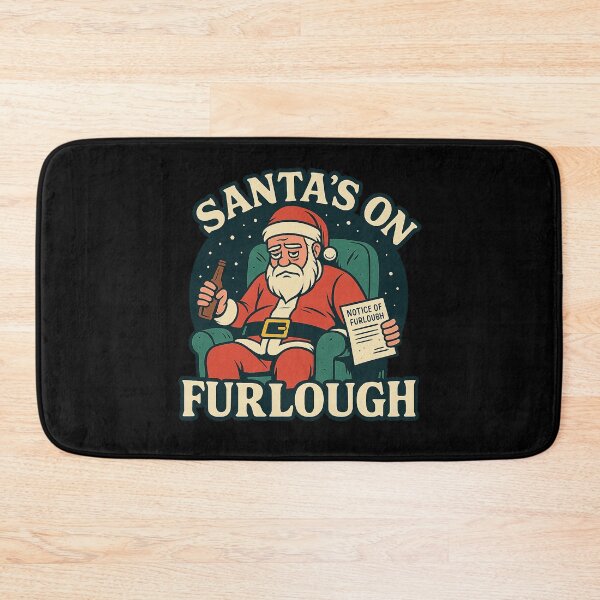 Item preview, Santa’s on Furlough – Funny Christmas Shirt, Dark Holiday Humor Tee, Relatable Santa Design, Adult Christmas Gift designed and sold by AddictiveDesign.