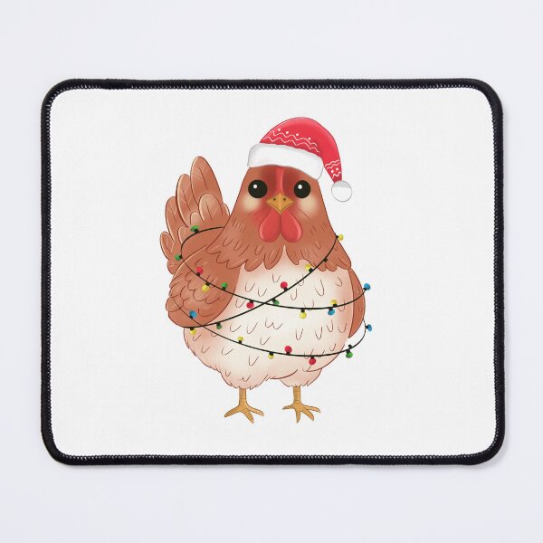 Item preview, Festive Hen Illustration – Merry Farmhouse Christmas Art designed and sold by Iqrapixels.