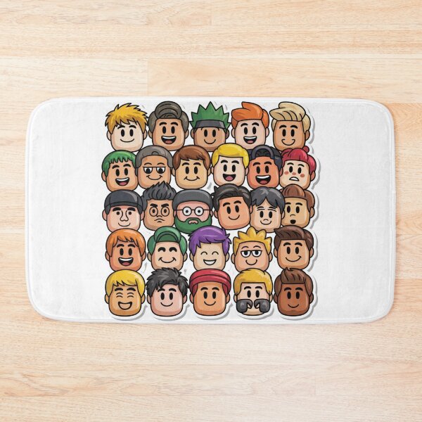Item preview, Roblox Man Faces Collage – Funny Roblox Character Art designed and sold by BShop20 – Cute Funny Tees & Gifts.