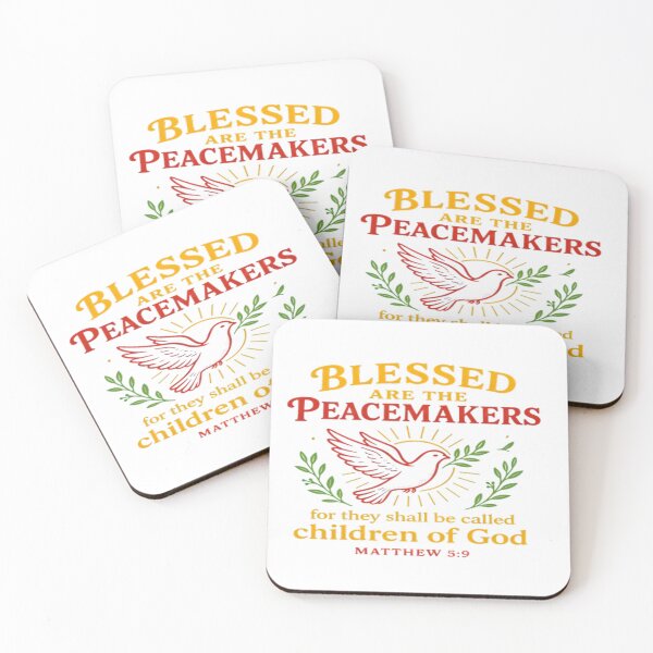 Item preview, Bold Bible Verse Art – Blessed Are the Peacemakers designed and sold by MondeMade.