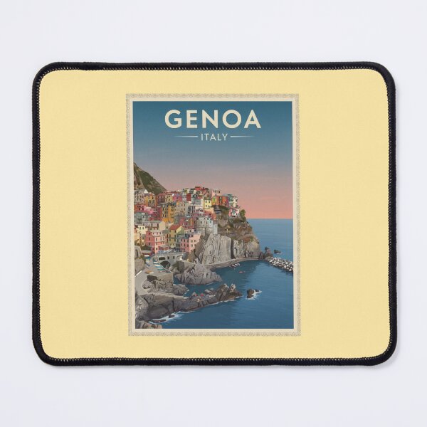 Item preview, Genoa Vintage Travel Art - Cinque Terre - Italy designed and sold by Wanderprintt.
