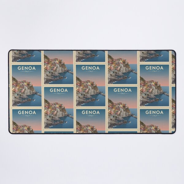 Item preview, Genoa Vintage Travel Art - Cinque Terre - Italy designed and sold by Wanderprintt.