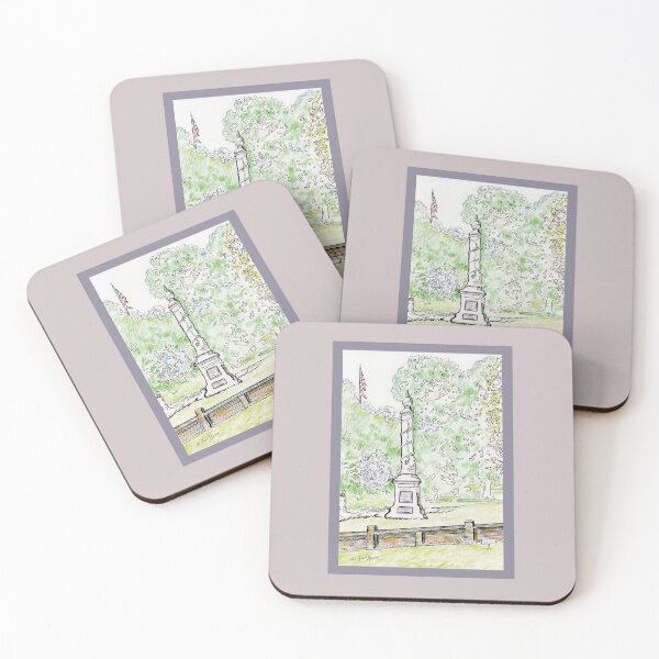 Item preview, Fredericksburg (Virginia) National Cemetery - watercolor and pen designed and sold by Annie Mason Art.