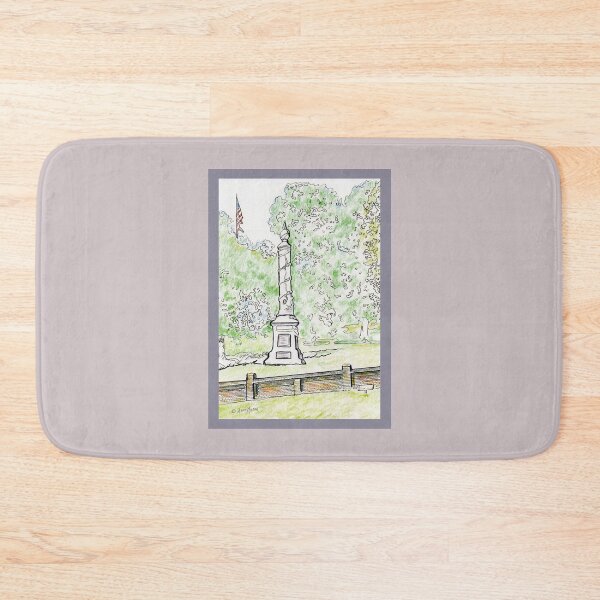 Item preview, Fredericksburg (Virginia) National Cemetery - watercolor and pen designed and sold by Annie Mason Art.