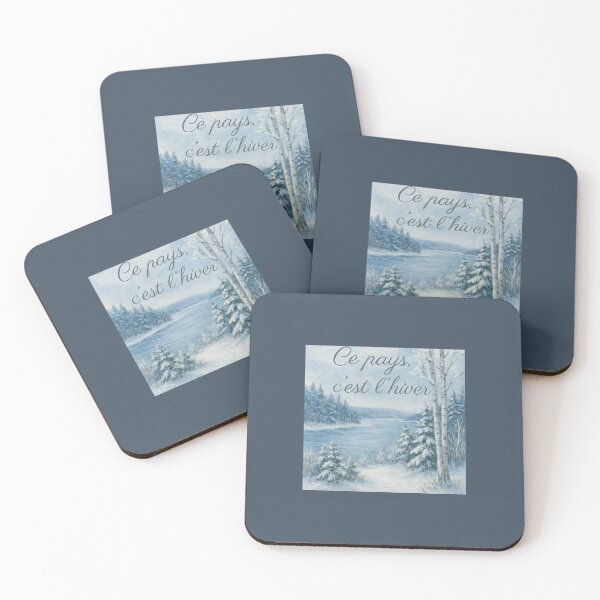 Item preview, Ce pays, c’est l’hiver — Along the St. Lawrence River  Where the forests meet the frozen river, and silence becomes music. designed and sold by Novel Works Studio.
