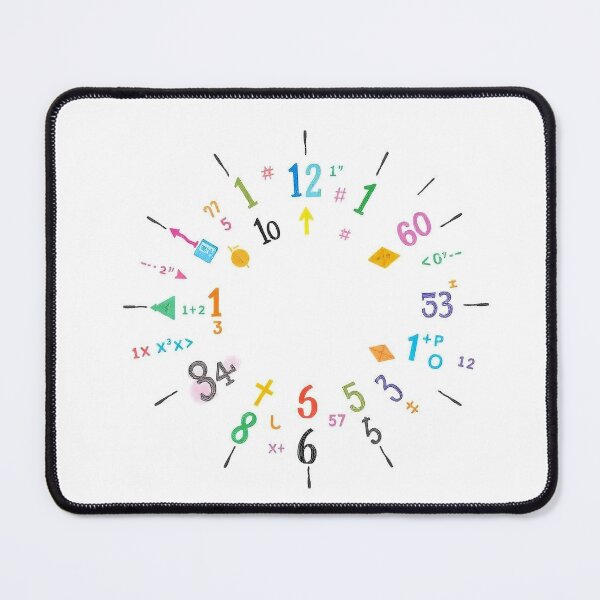 Item preview, Math Symbols Circle – Minimal Geometric Digital Art designed and sold by Painterrella.