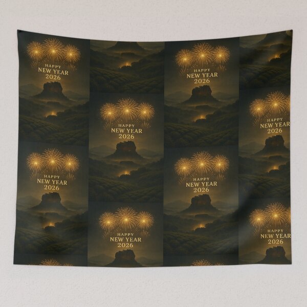 Item preview, Golden Fireworks Over Sigiriya Sri Lanka designed and sold by Ceylon Luxe Collections.