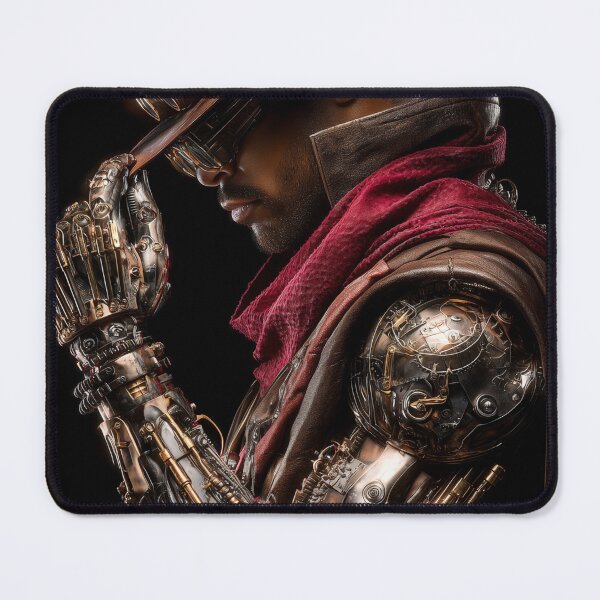 Item preview, Iron Law – Steampunk Gunslinger With Cybernetic Arm designed and sold by VisionaryVeils.