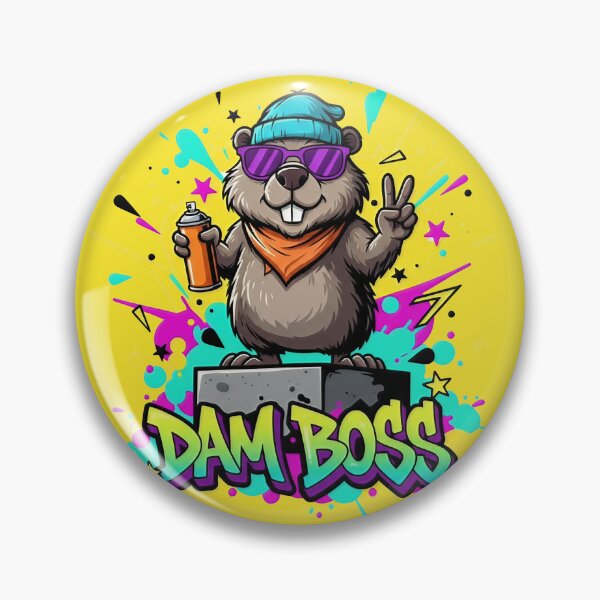 Artikelvorschau, DAM BOSS Biber | Lustige Streetwear-Graffiti-Wortspielkunst entworfen und verkauft von TheArtForge.