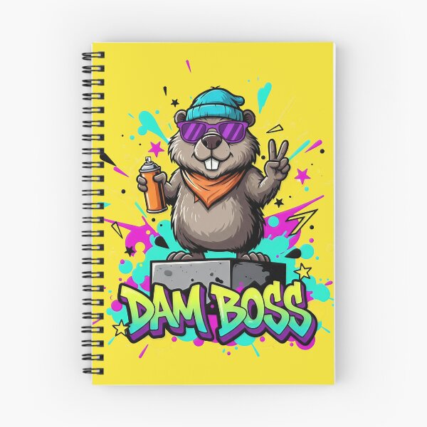 Artikelvorschau, DAM BOSS Biber | Lustige Streetwear-Graffiti-Wortspielkunst entworfen und verkauft von TheArtForge.