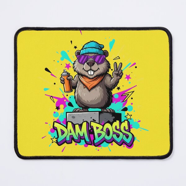 Artikelvorschau, DAM BOSS Biber | Lustige Streetwear-Graffiti-Wortspielkunst entworfen und verkauft von TheArtForge.