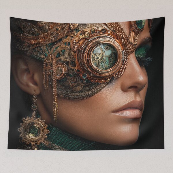 Item preview, The Emerald Empress – Steampunk Visionary Queen designed and sold by VisionaryVeils.