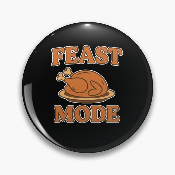 Item preview, Feast Mode – Funny Thanksgiving Turkey Shirt designed and sold by Humble Threadworks.