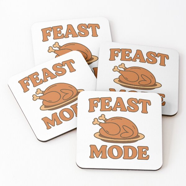Item preview, Feast Mode – Funny Thanksgiving Turkey Shirt designed and sold by Humble Threadworks.