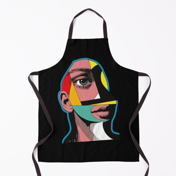Item preview, Pop Art Geometric Portrait Poster – Fragmented Face with Bold Colors and Halftone Patterns designed and sold by paulo silveira.