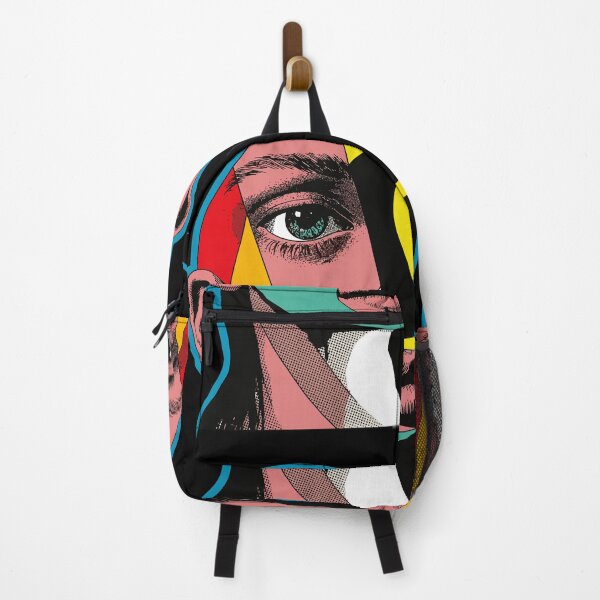 Item preview, Pop Art Geometric Portrait Poster – Fragmented Face with Bold Colors and Halftone Patterns designed and sold by paulo silveira.