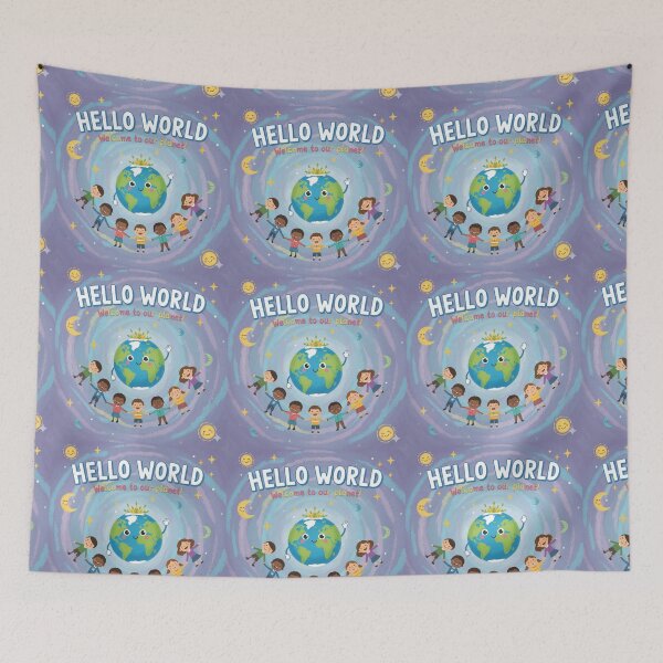 Item preview, Hello World: Welcome to Our Planet!​The Happy Planet ​Our Wonderful World.  designed and sold by ZyVoAli.