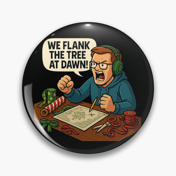 Item preview, We Flank the Tree at Dawn – Funny Gamer Christmas Shirt, Gaming Holiday Tee, Streamer Gift Idea, Gamer Dad Xmas Humor designed and sold by AddictiveDesign.