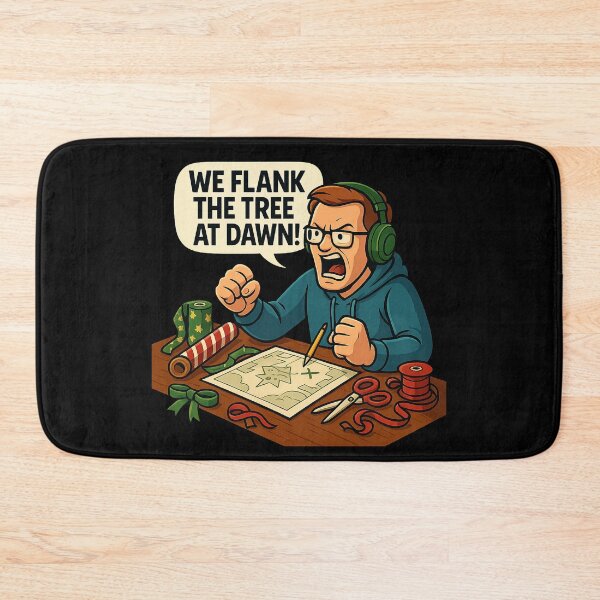 Item preview, We Flank the Tree at Dawn – Funny Gamer Christmas Shirt, Gaming Holiday Tee, Streamer Gift Idea, Gamer Dad Xmas Humor designed and sold by AddictiveDesign.