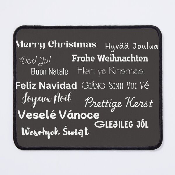 Item preview, Merry Christmas in different languages designed and sold by Annettos0818.