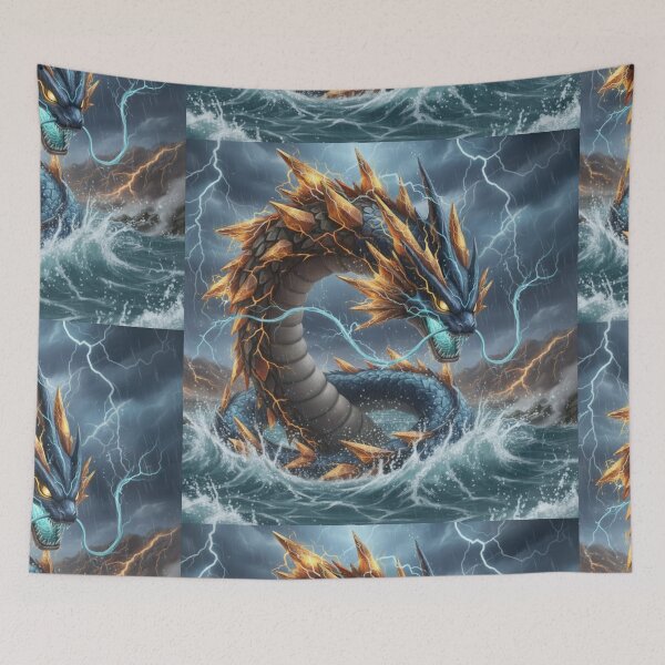 Item preview, Rock and electric dragon  designed and sold by HuntsmithMerch.