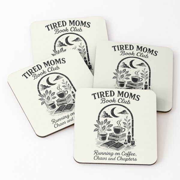 Item preview, Tired Moms Book Club - Funny Book, Reader, Bookworm designed and sold by misslouve23.