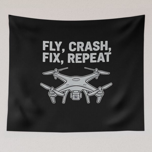 Item preview, Drone Pilot Fly Crash Fix Repeat Hobby designed and sold by k3rstman1.