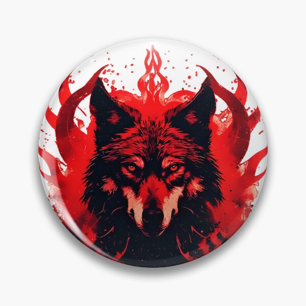 Item preview, Red Rage Wolf – Hellfire Burning Red Beast designed and sold by Neer arts.