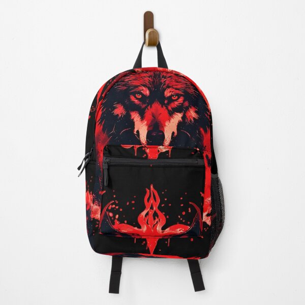 Item preview, Red Rage Wolf – Hellfire Burning Red Beast designed and sold by Neer arts.
