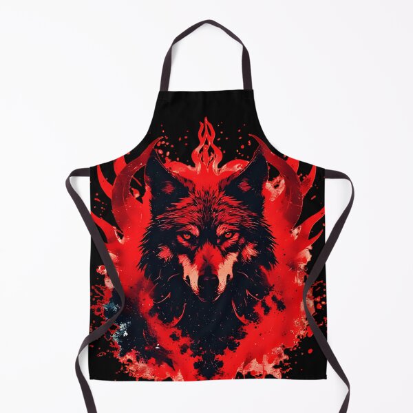 Item preview, Red Rage Wolf – Hellfire Burning Red Beast designed and sold by Neer arts.