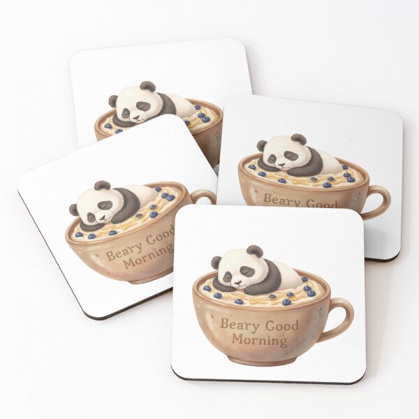Item preview, Sweet Sleepy Panda in a Mug of Porridge designed and sold by DisignByPrince.