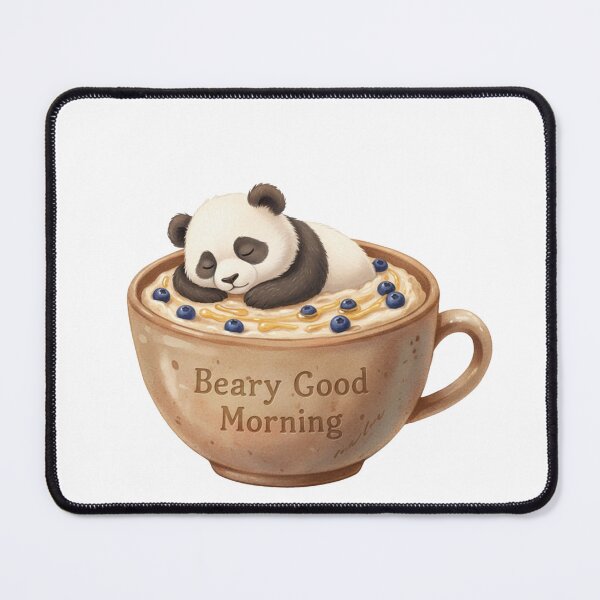 Item preview, Sweet Sleepy Panda in a Mug of Porridge designed and sold by DisignByPrince.