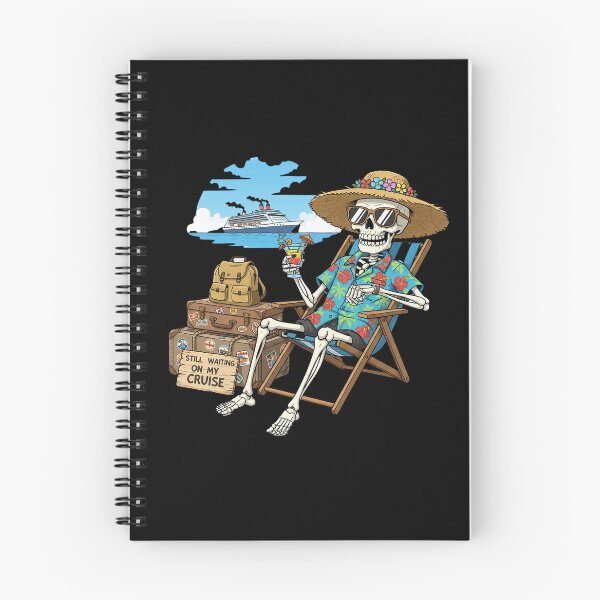 Item preview, Skeleton Still Waiting on a Cruise Funny Vacation Design designed and sold by GiftedExplorer.