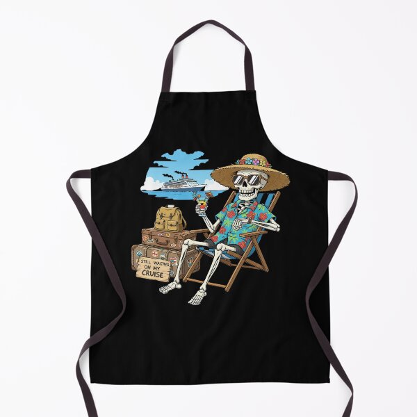 Item preview, Skeleton Still Waiting on a Cruise Funny Vacation Design designed and sold by GiftedExplorer.