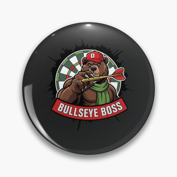 Item preview, Bullseye Boss Darts Bear Mascot designed and sold by k3rstman1.