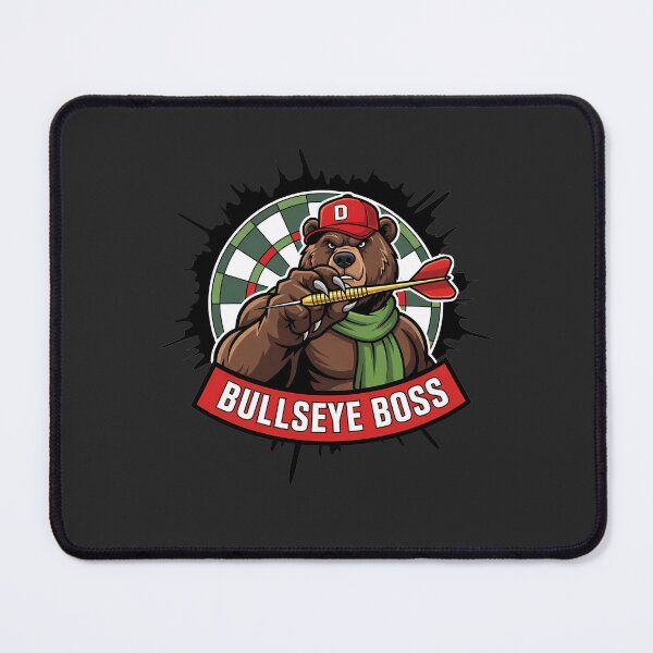 Item preview, Bullseye Boss Darts Bear Mascot designed and sold by k3rstman1.