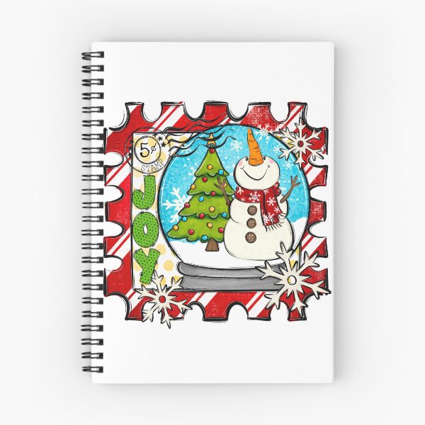 Item preview, Christmas Snowman Snowglobe Stamp designed and sold by Posh Print Design Co., LLC.