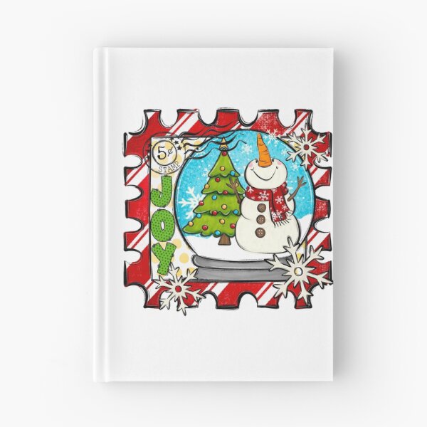 Item preview, Christmas Snowman Snowglobe Stamp designed and sold by Posh Print Design Co., LLC.