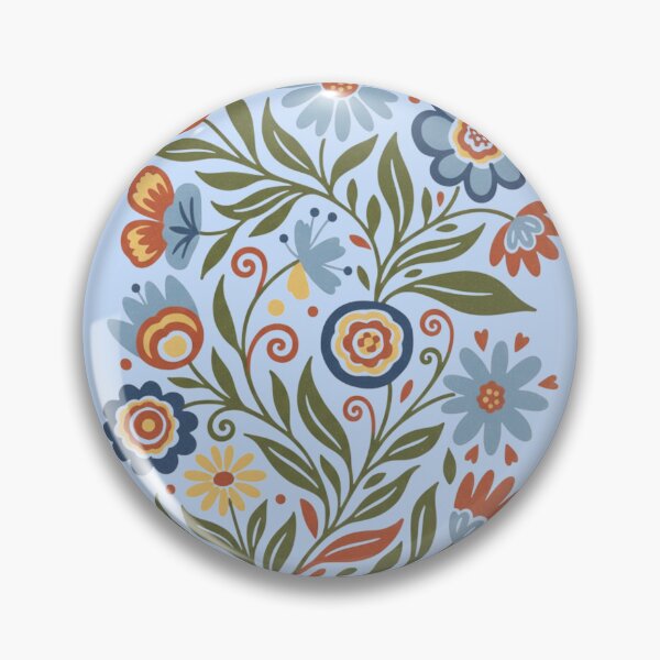 Item preview, Warm Folk Floral Pattern Design designed and sold by 0606PM.