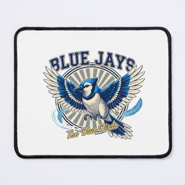 Item preview, Mid Century Blue Jay | Vintage Bird Illustration designed and sold by lamiarte.