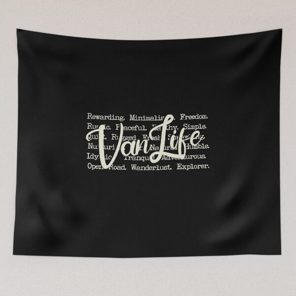Item preview, Adventure Van Life Word Collage – Simple Living Travel Quote Design for Nomads  Description designed and sold by Sun Sand & Sea Art.
