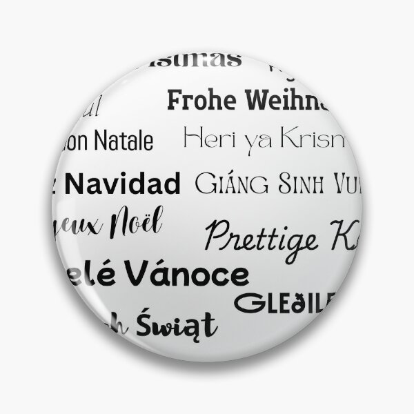 Item preview, Merry Christmas in different languages designed and sold by Annettos0818.