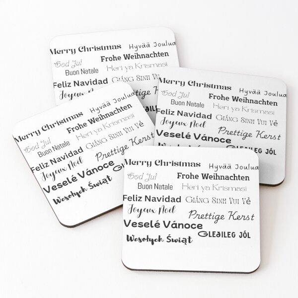 Item preview, Merry Christmas in different languages designed and sold by Annettos0818.